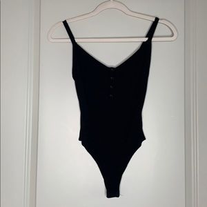 Black ribbed bodysuit size small